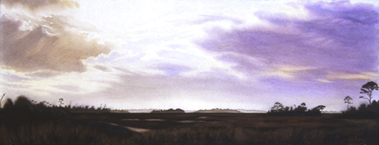 Watercolor painting of Isle of Palms by John Hulsey